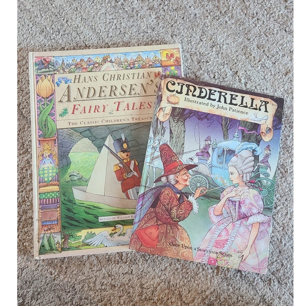 Hans Christian Andersen Fairy Tales & Cinderella John Patience Storybook Lot
